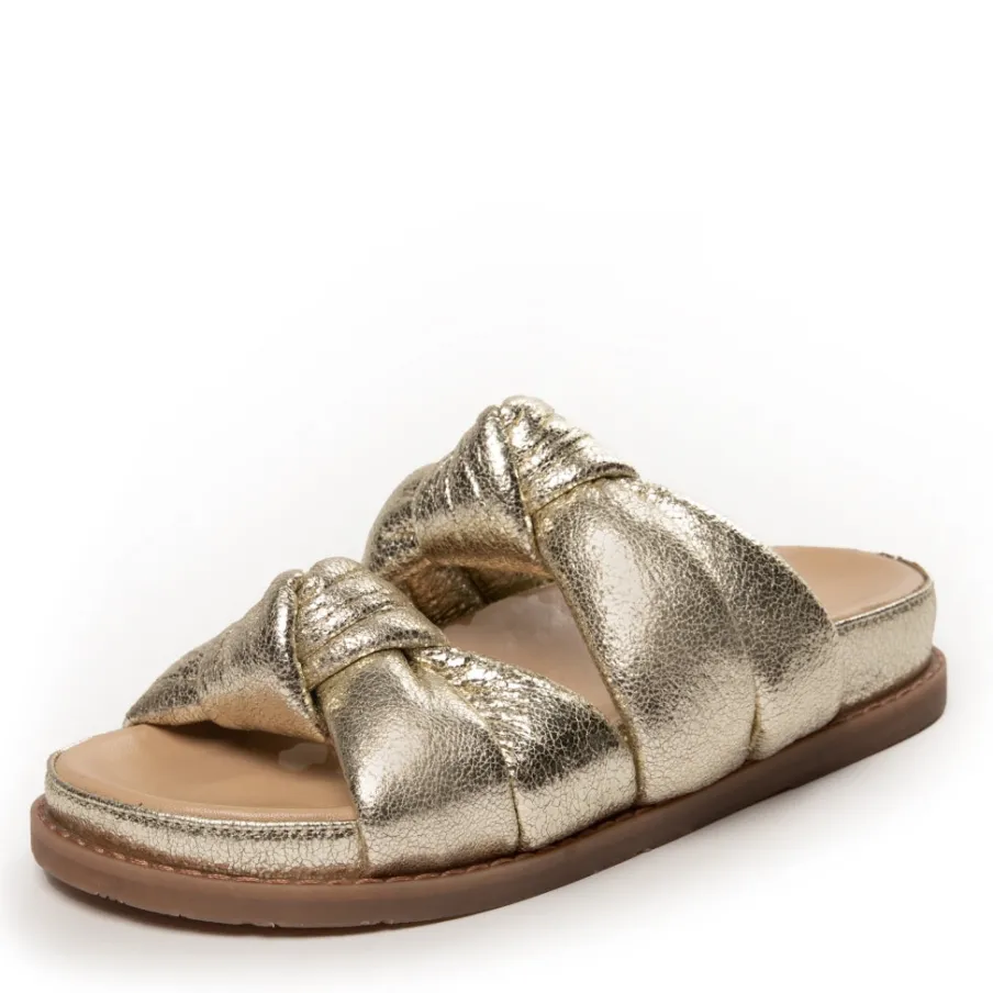 Copenhagen Shoes Flade Sandaler^POOL PARTY - GOLD/BEIGE Gold beige