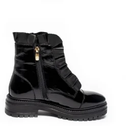 Copenhagen Shoes Ankelstøvler^PRETTY ALL PATENT Copenhagenshoes By Josefine Valentin - Black Patent Prettyall patent copenhagenshoes by josefine valentin boot black patent