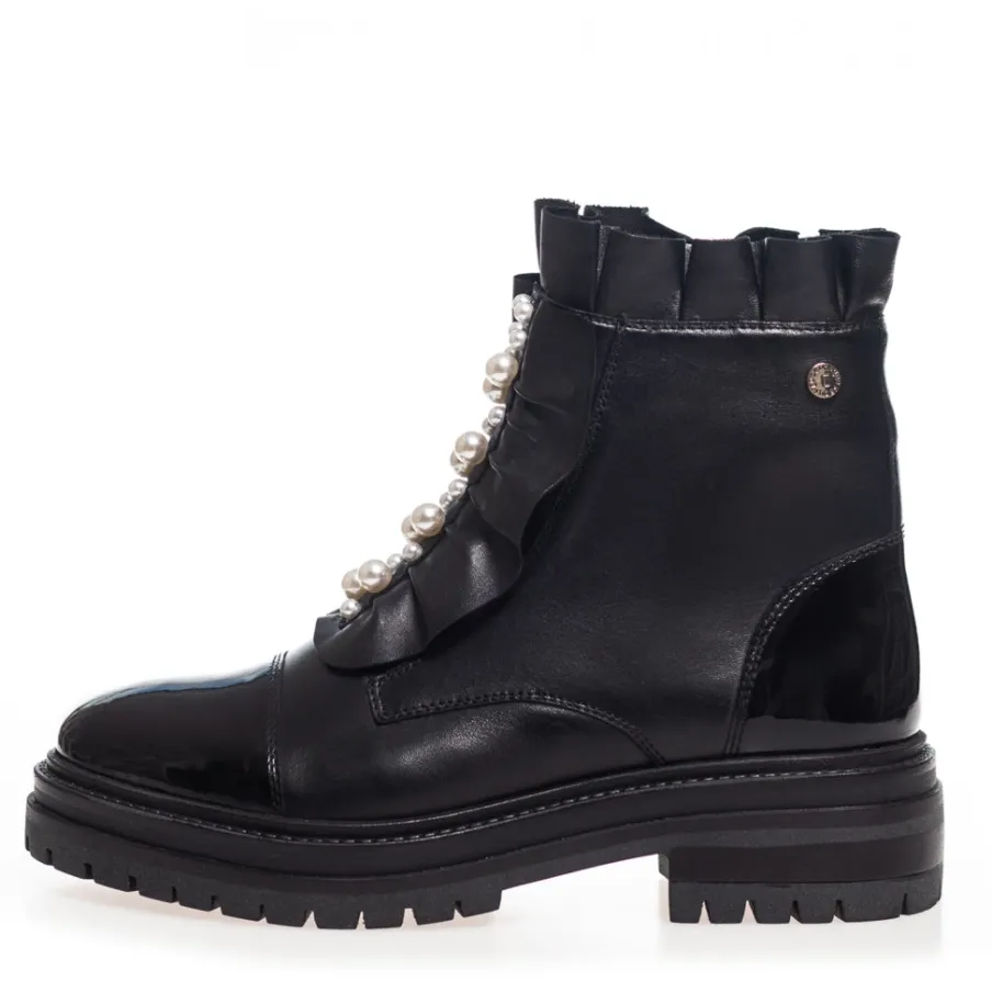 Copenhagen Shoes Ankelstøvler^PRETTY PEARLS - BLACK Prettypearls boot black