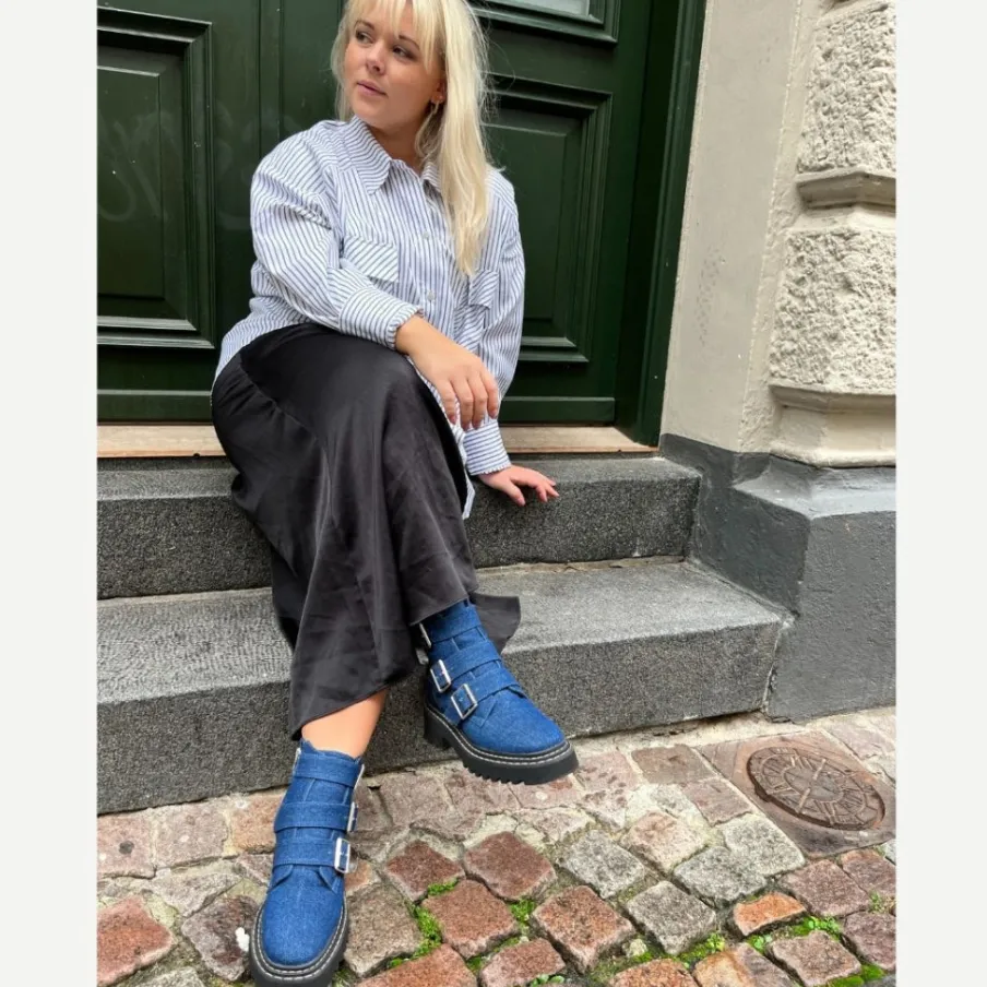 Copenhagen Shoes Ankelstøvler^RELEASED - DENIM Releasedboot denim