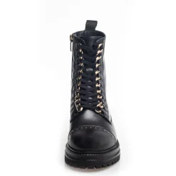 Copenhagen Shoes Ankelstøvler^ROCK STUDS - BLACK/GOLD Rockstuds boot black gold