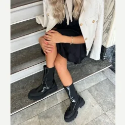 Copenhagen Shoes Chelsea Boots|Ankelstøvler^SALLY GIRL PATENT - BLACK PATENT Sallygirl patent boot black patent
