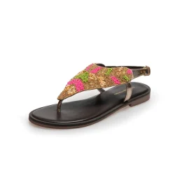 Copenhagen Shoes Flade Sandaler^SAVANNAH - Gold multi