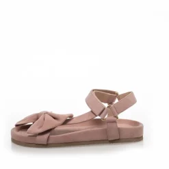 Copenhagen Shoes Flade Sandaler^SKY AND DIAMONDS 23 SUEDE - PAPAYA Skyand diamonds 23 suede sandal papaya