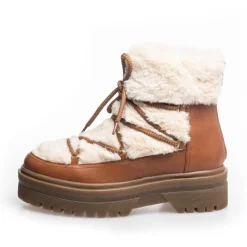 Copenhagen Shoes Ankelstøvler^SNOW BY SNOW 22 LOW - COGNAC OFF-WHITE Snowby snow 22 low boot cognac off white