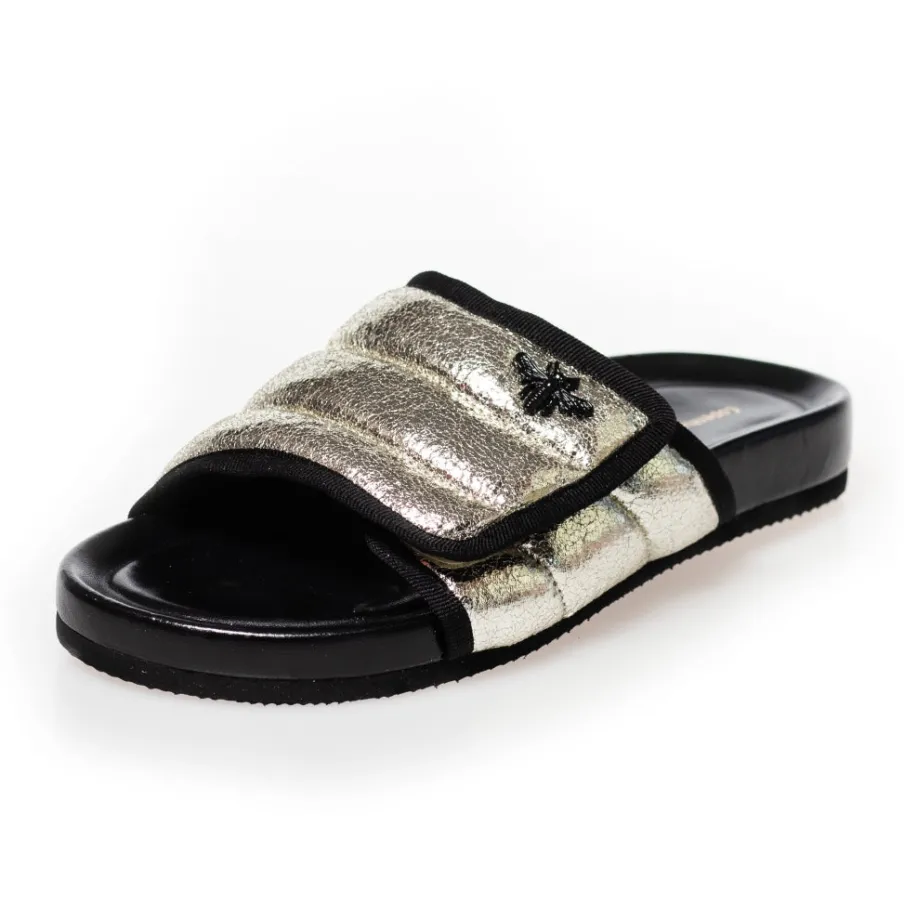 Copenhagen Shoes Flade Sandaler^STORIES - METAL - GOLD/BLACK Gold black