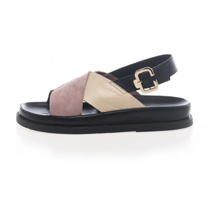 Copenhagen Shoes Flade Sandaler^STRONGER - BLACK Strongersandal black