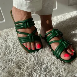 Copenhagen Shoes Flade Sandaler^SUMMER FIELDS - GREEN Summerfields sandal green