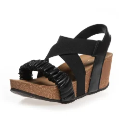 Copenhagen Shoes Sandaler Med Kilehæle^SUMMERLOVE - BLACK Summerlovesandaler med kilehael black