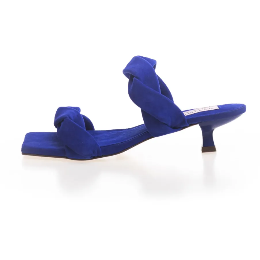 Copenhagen Shoes Sandaler Med Hæl^SUNSHINE - ROYAL BLUE SUEDE Sunshinesandal royal blue suede