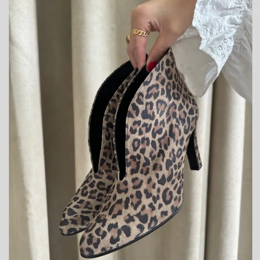 Copenhagen Shoes Støvler Med Hæl|Ankelstøvler^SUS 21 LEP. - Brown Leopard Sus21 leopard heels brown leopard