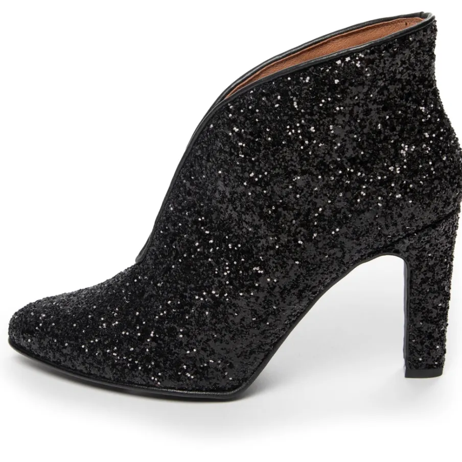 Copenhagen Shoes Stiletter|Støvler Med Hæl^SUS GLITTER - BLACK GLITTER Susglitter heels black glitter