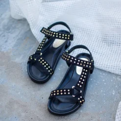 Copenhagen Shoes Flade Sandaler^SWEAT - Black Sweatsandal black