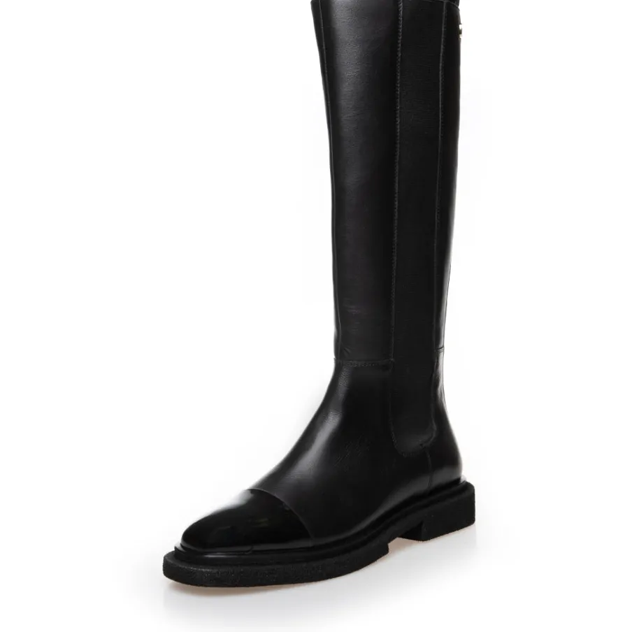 Copenhagen Shoes Lange Støvler^THE ART BOOT PATENT/TOE - Black