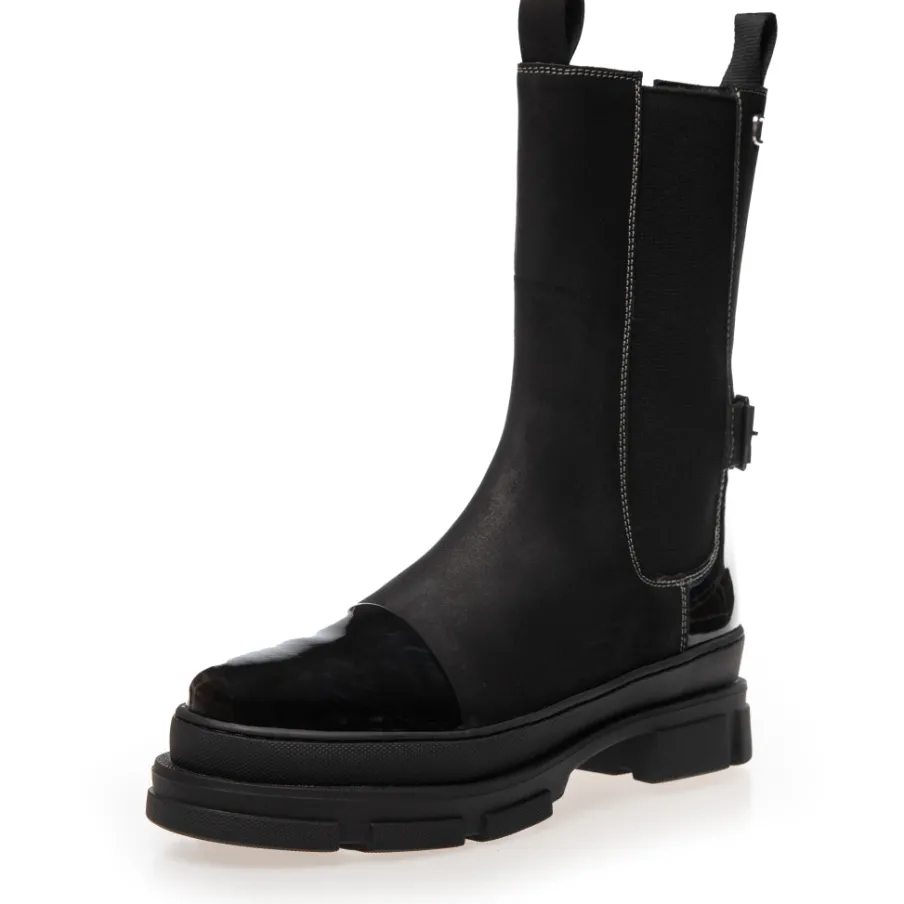 Copenhagen Shoes Chelsea Boots|Ankelstøvler^THE BELIVE BOOT - Black Patent Thebelive boot boots black patent