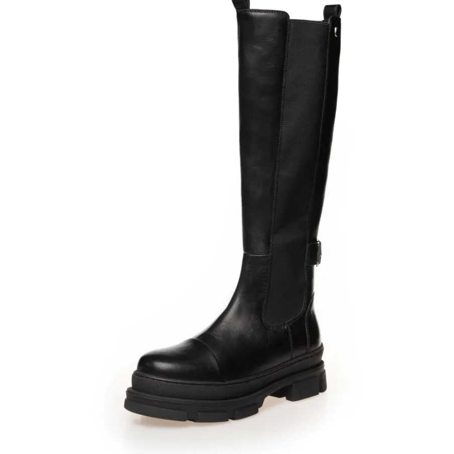 Copenhagen Shoes Lange Støvler^THE FOLLOW BOOT - Black