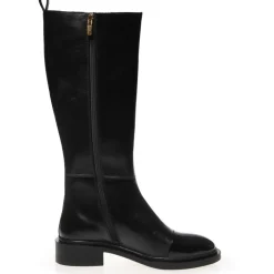 Copenhagen Shoes Lange Støvler^THE LOVE BOOT PATENT / TOE - Black