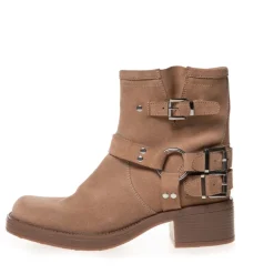 Copenhagen Shoes Ankelstøvler^THE MAGIC MOVE SUEDE - TAUPE Themagic move suede stoevler taupe