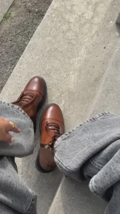 Copenhagen Shoes Ankelstøvler^THE PRETTY COLLECTION - COGNAC Thepretty collection stoevler cognac