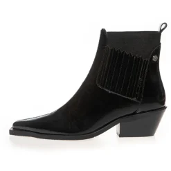 Copenhagen Shoes Ankelstøvler^THE WALKING BOOT PATENT - BLACK PATENT Thewalking boot patent pre order del end september stoevler black patent