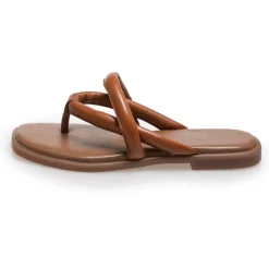Copenhagen Shoes Flade Sandaler^VINCENT LEATHER - Cognac