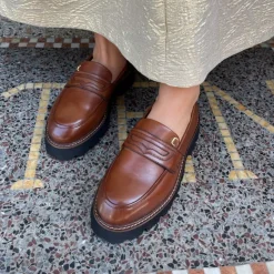 Copenhagen Shoes Loafers^WALK FOR ME - Cognac