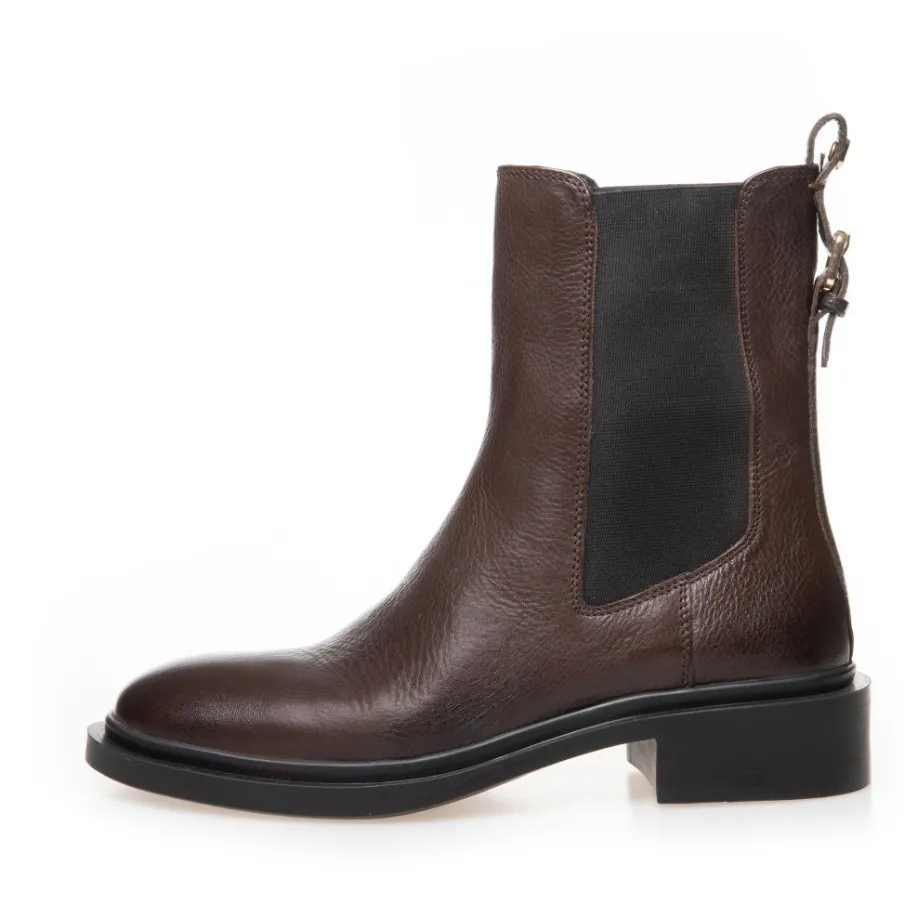 Copenhagen Shoes Chelsea Boots|Ankelstøvler^WHEN WE FEEL IT - DK BROWN Whenwe feel it stoevler dk brown