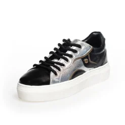 Copenhagen Shoes Sneakers^YOU GAVE - BLACK/SILVER/TAUPE Black silver taupe