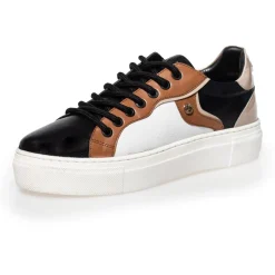 Copenhagen Shoes Sneakers^YOU GAVE - BLACK/WHITE/CAMEL/TAUPE Black white camel taupe