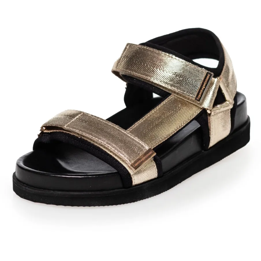 Copenhagen Shoes Flade Sandaler^YOU MOVE ME - Gold