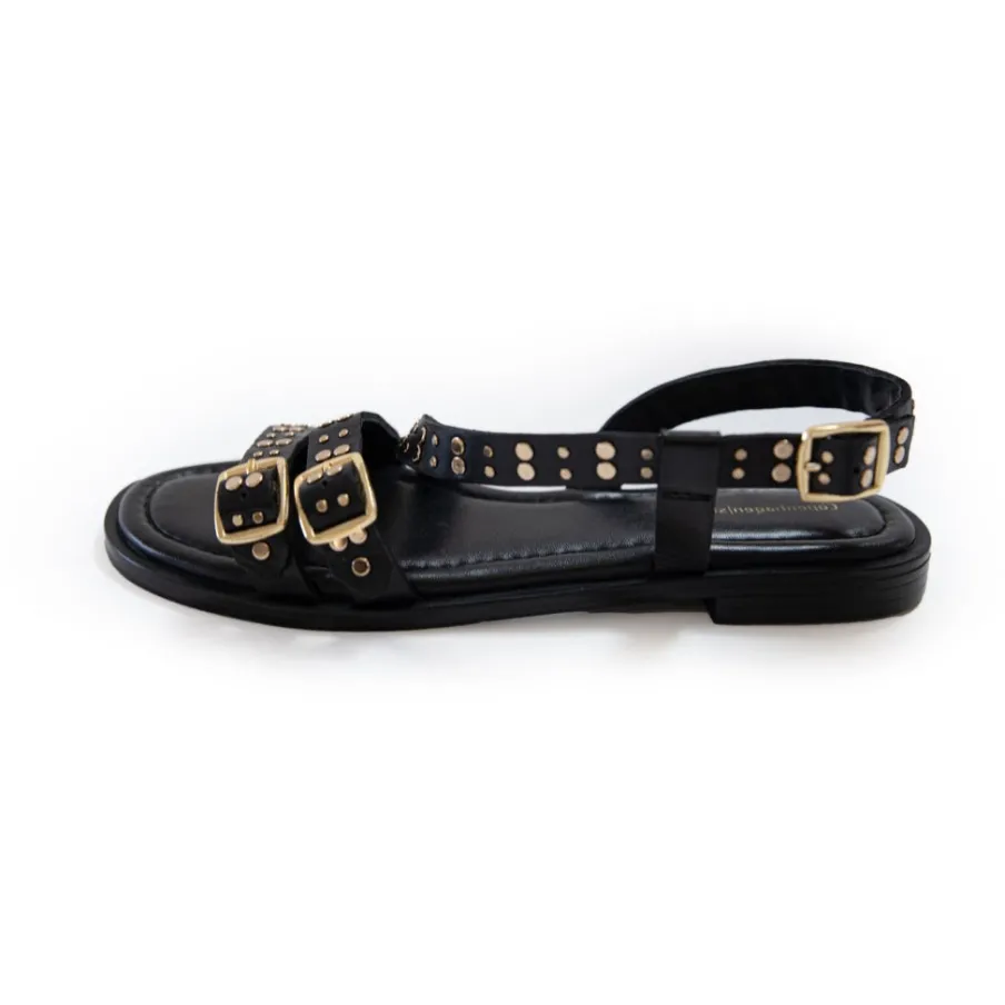 Copenhagen Shoes Flade Sandaler^ZOE - Black